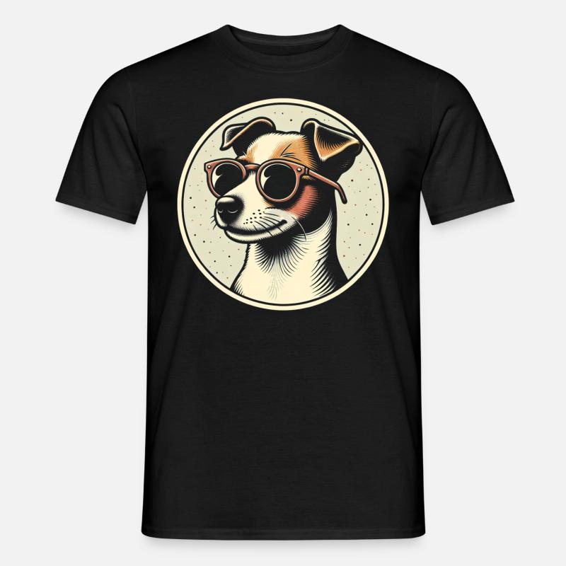 Jack Russell Terrier - Männer T-Shirt - Schwarz