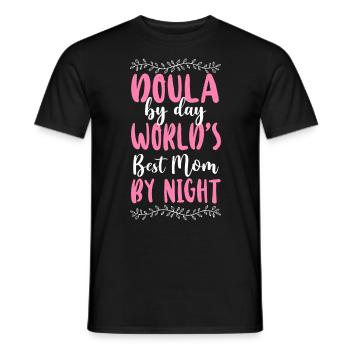 Doula Birth Worker Doula By Day - Men's T-Shirt - black - Front - AI Model Male 178 light (178cm)