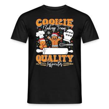 Cookie Baking Cookie Quality Inspector - Men's T-Shirt - black - Front - AI Model Male 178 light (178cm)