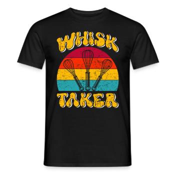 Bäcker Whisk Taker Backliebhaber Backen Teig - Männer T-Shirt - Schwarz - Vorne - AI Model Male 178 light (178cm)