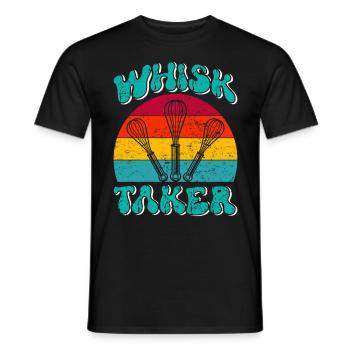 Bäcker Whisk Taker Backliebhaber Backen Teig - Männer T-Shirt - Schwarz - Vorne - AI Model Male 178 light (178cm)