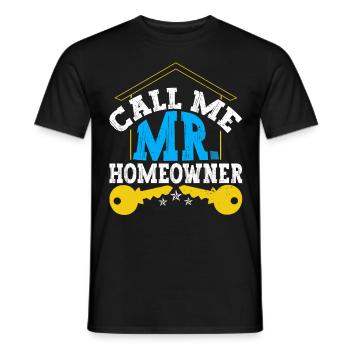 M. Propriétaire - T-shirt homme - noir - Devant - AI Model Male 178 light (178cm)