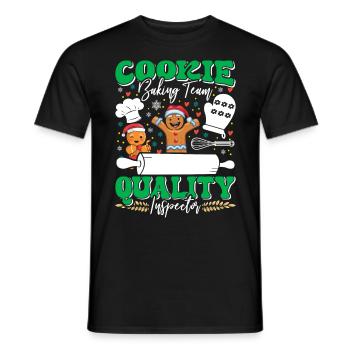 Cookie Baking Cookie Quality Inspector - Men's T-Shirt - black - Front - AI Model Male 178 light (178cm)