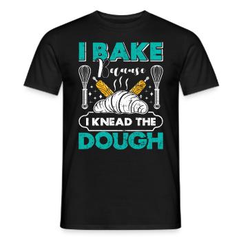 Éventails arrière Je cuis Je pétris la pâte Backliebe - T-shirt homme - noir - Devant - AI Model Male 178 light (178cm)