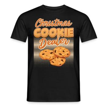 Plätzchen Dealer Backstube Backliebhaber Backen - Männer T-Shirt - Schwarz - Vorne - AI Model Male 178 light (178cm)