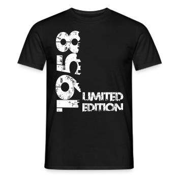 Limited Edition 1958 - Männer T-Shirt - Schwarz - Vorne - AI Model Male 178 light (178cm)