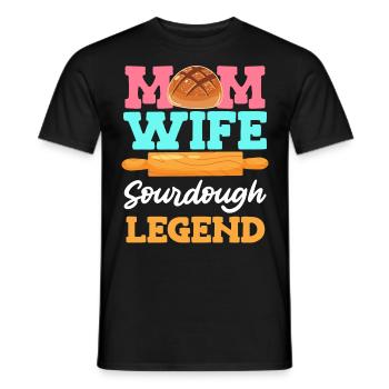 Maman Femme Levain Légende Backfans Femmes - T-shirt homme - noir - Devant - AI Model Male 178 light (178cm)