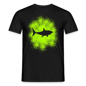 Requin requin dans l’océan - T-shirt homme - noir - Devant - AI Model Male 178 light (178cm)