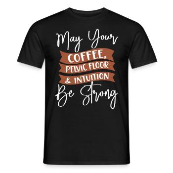 Infirmière spécialisée dans le travail et l’accouchement - T-shirt homme - noir - Devant - AI Model Male 178 light (178cm)