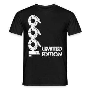 Limited Edition 1999 - Männer T-Shirt - Schwarz - Vorne - AI Model Male 178 light (178cm)