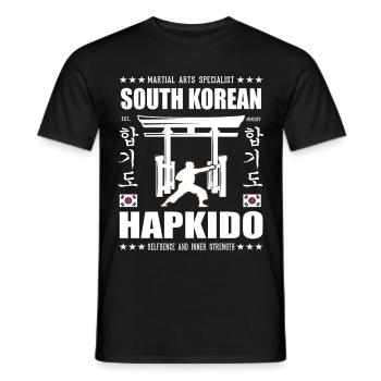 conception d’arts martiaux hapkido cool avec kanji - T-shirt homme - noir - Devant - AI Model Male 178 light (178cm)