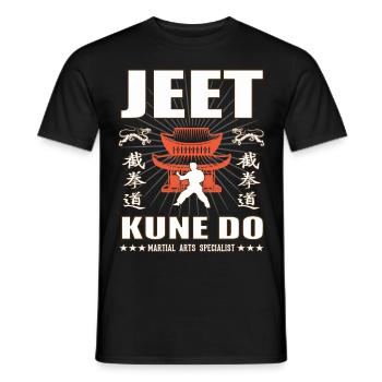 cooles Jeet-Kune-do Kampfsport Design mit Kanji - Männer T-Shirt - Schwarz - Vorne - AI Model Male 178 light (178cm)