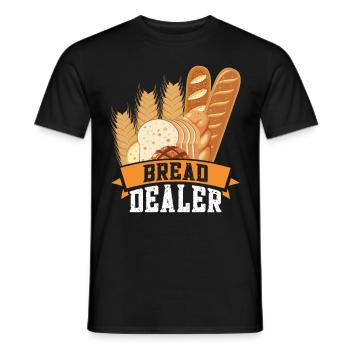 Brotbäcker Bread Dealer Backstube Backfans Brot - Männer T-Shirt - Schwarz - Vorne - AI Model Male 178 light (178cm)
