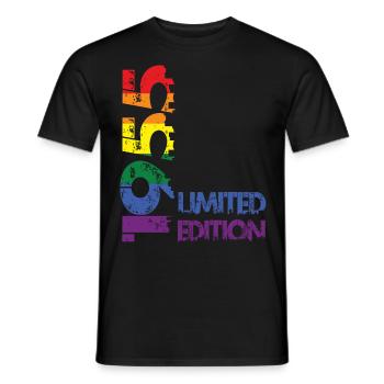 Édition limitée 1955 - T-shirt homme - noir - Devant - AI Model Male 178 light (178cm)