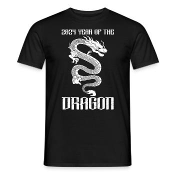 China Fan Happy Year of the Dragon Chinesischer - Männer T-Shirt - Schwarz - Vorne - AI Model Male 178 light (178cm)
