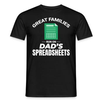 Buchhalter Papa Buchhaltung Finanzen Finanzen Lustig - Männer T-Shirt - Schwarz - Vorne - AI Model Male 178 light (178cm)
