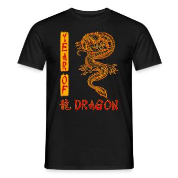 Nouvel An chinois Année du Dragon Chine - T-shirt homme - noir - Devant - AI Model Male 178 light (178cm)