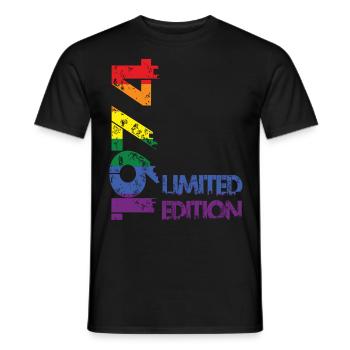 Édition limitée 1974 - T-shirt homme - noir - Devant - AI Model Male 178 light (178cm)