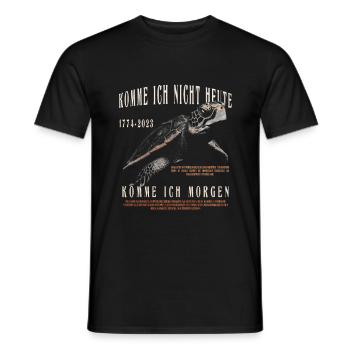 Schildkröte komme ich nicht heute komme ich morgen - Männer T-Shirt - Schwarz - Vorne - AI Model Male 178 light (178cm)
