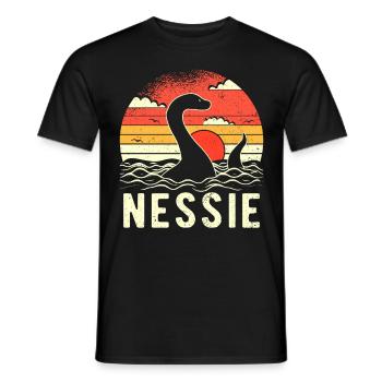 Nessie Loch Ness Monster - Männer T-Shirt - Schwarz - Vorne - AI Model Male 178 light (178cm)