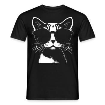 Cute Anime Girl Gothic Manga Fairytale Sunglasses - Men's T-Shirt - black - Front - AI Model Male 178 light (178cm)