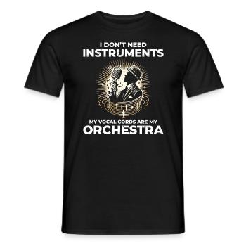 Beatboxing Culture Orchestra Musical Humor Beatbox - Men's T-Shirt - black - Front - AI Model Male 178 light (178cm)