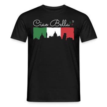 Ciao Bella - Men's T-Shirt - black - Front - AI Model Male 178 light (178cm)