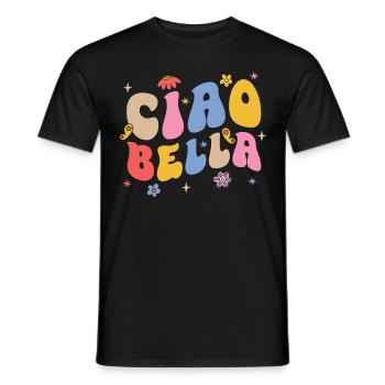 Ciao Bella - Männer T-Shirt - Schwarz - Vorne - AI Model Male 178 light (178cm)