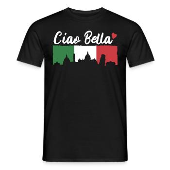 Ciao Bella - T-shirt homme - noir - Devant - AI Model Male 178 light (178cm)