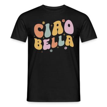 Ciao Bella - T-shirt homme - noir - Devant - AI Model Male 178 light (178cm)