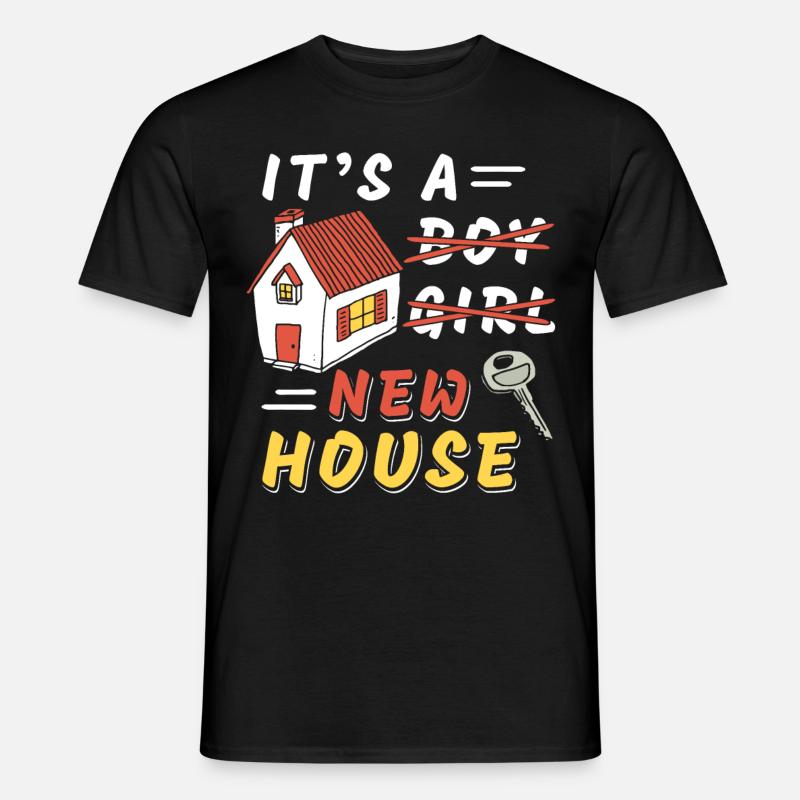 C’est une nouvelle maison - T-shirt homme - noir
