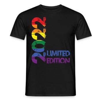 Édition limitée 2022 - T-shirt homme - noir - Devant - AI Model Male 178 light (178cm)