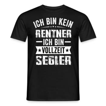 Ich Bin Kein Rentner Ich Bin Vollzeit Segler - Männer T-Shirt - Schwarz - Vorne - AI Model Male 178 light (178cm)