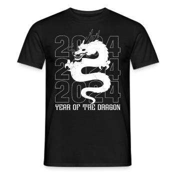 Nouvel An chinois Année du Dragon Chine - T-shirt homme - noir - Devant - AI Model Male 178 light (178cm)