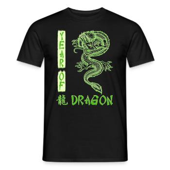 Nouvel An chinois Année du Dragon Chine - T-shirt homme - noir - Devant - AI Model Male 178 light (178cm)