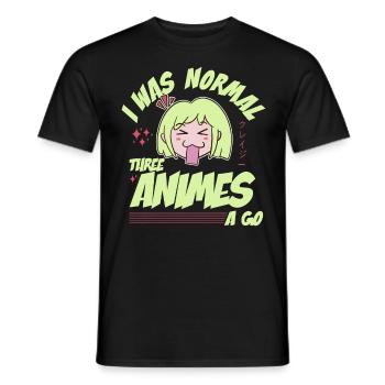 Cute Japanese Manga Women Girls Gift Otaku Kawaii - Männer T-Shirt - Schwarz - Vorne - AI Model Male 178 light (178cm)