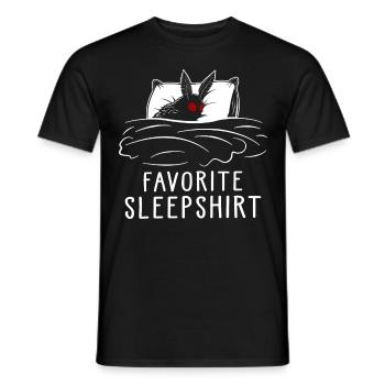 Favorite Sleepshirt - Men's T-Shirt - black - Front - AI Model Male 178 light (178cm)