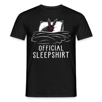 Official Sleepshirt - Männer T-Shirt - Schwarz - Vorne - AI Model Male 178 light (178cm)
