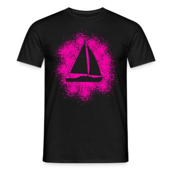 Segelyacht Segelboot Segelschiff - Männer T-Shirt - Schwarz - Vorne - AI Model Male 178 light (178cm)