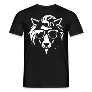 Unicorns Anime Unicorn Manga Fairytale Sunglasses - Men's T-Shirt - black - Front - AI Model Male 178 light (178cm)