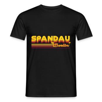 cool ontwerp van de wijk Spandau Berlin - Heren T-shirt - zwart - Voor - AI Model Male 178 light (178cm)