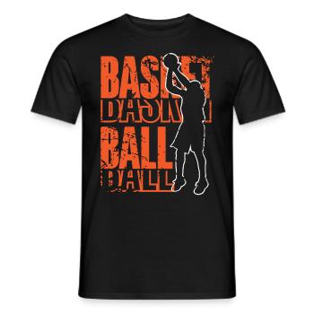 Joueur de basket-ball - T-shirt homme - noir - Devant - AI Model Male 178 light (178cm)