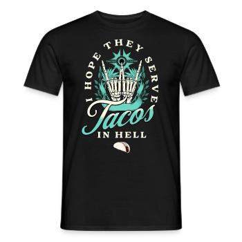 Taco - Männer T-Shirt - Schwarz - Vorne - AI Model Male 178 light (178cm)