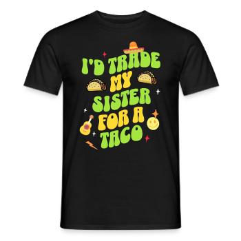 Taco - Männer T-Shirt - Schwarz - Vorne - AI Model Male 178 light (178cm)