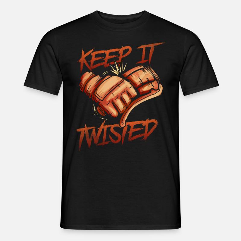 Keep It Twisted Biker - Männer T-Shirt - Schwarz