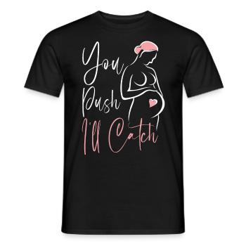 LD Labour And Delivery Nurse - Men's T-Shirt - black - Front - AI Model Male 178 light (178cm)