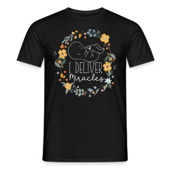 LD Labour And Delivery Nurse - Men's T-Shirt - black - Front - AI Model Male 178 light (178cm)