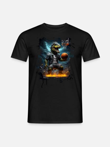 Basketball T Rex - Men's T-Shirt - black