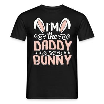 Je suis le papa lapin - T-shirt homme - noir - Devant - AI Model Male 178 light (178cm)