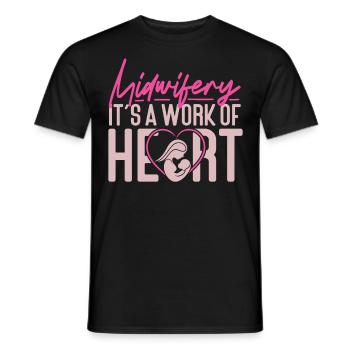 Nurse Midwife Birth Worker - Men's T-Shirt - black - Front - AI Model Male 178 light (178cm)